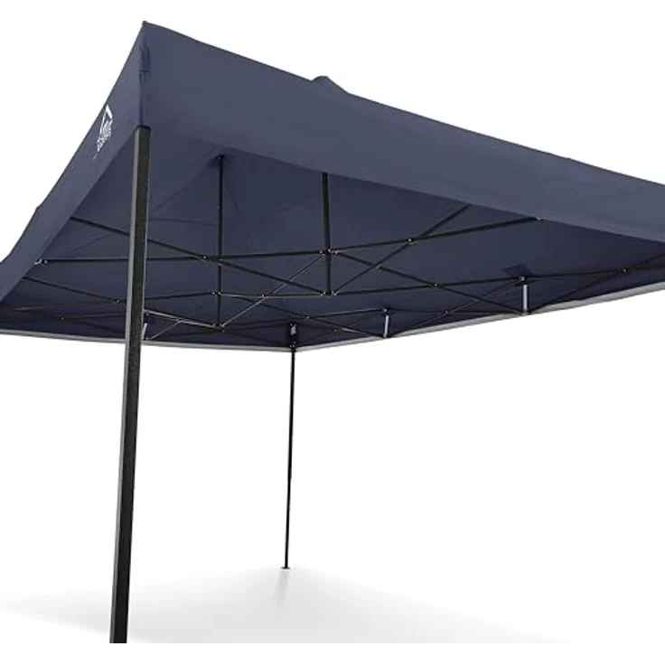 All Seasons Gazebos 3x4. 5m vollständig wasserdichtes Faltpavillon - Marineblau – Bild 8
