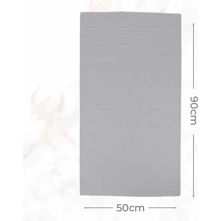 Mijolnir 'Greek - Grey' Handtuchset (6-teilig), Grau, 50 x 90 cm – Bild 5