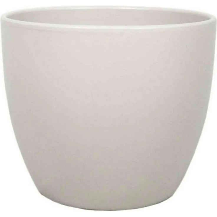 INNA-Glas Blumentopf Keramik Pflanztopf, Ø36cm, 29cm, beige, matt