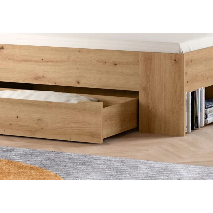 Schlafzimmer Set Cooper in Eiche und grau Liegefläche 180 x 200 cm – Bild 3