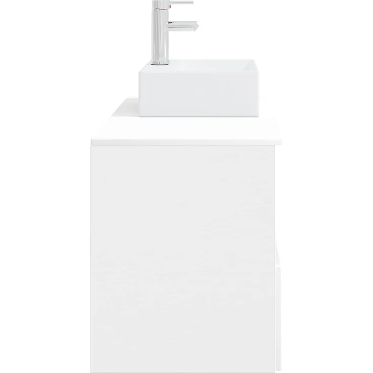 vidaXL Badezimmerschrank-Set 2 stk. Weiß 79,5 x 41 x 79,5 cm 3404054 – Bild 5