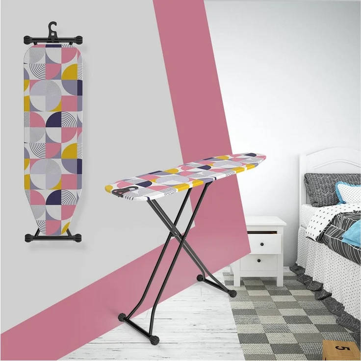 hausleben Bügelbrett Bügeltisch, Bügelpress Ironing Board, Bügelbrett klappbar, Robuste und rutschfeste Beine, höhenverstellbar – Bild 2