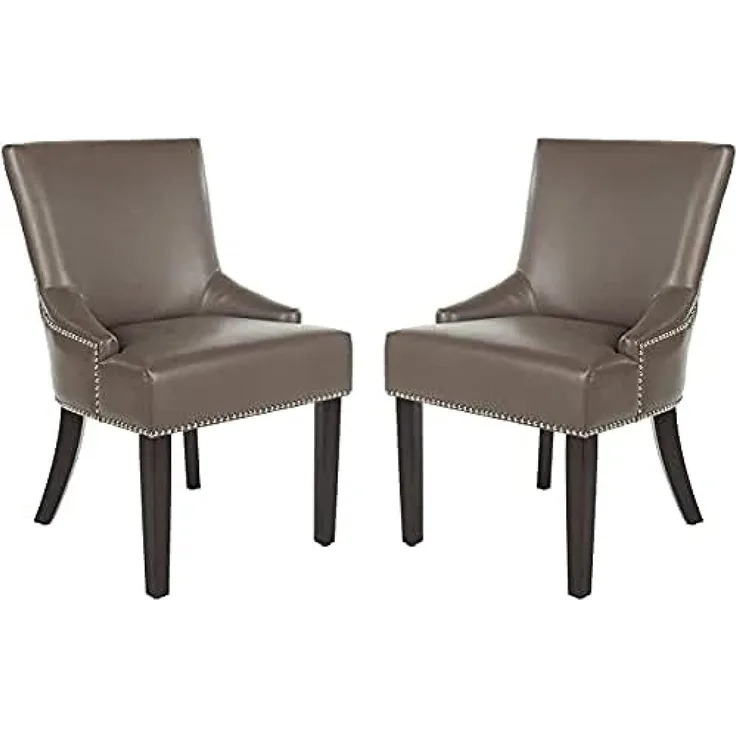 SAFAVIEH Set of 2 Wooden Dining Chairs, in Clay