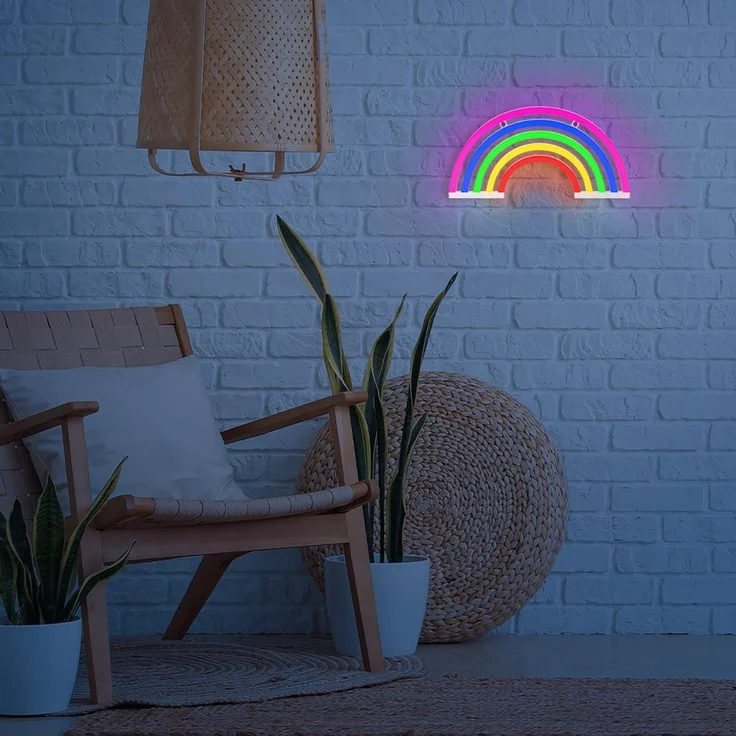 Neon LED Leuchte "Regenbogen" 5 Farben – FLNE14X – Forever Light – Bild 4