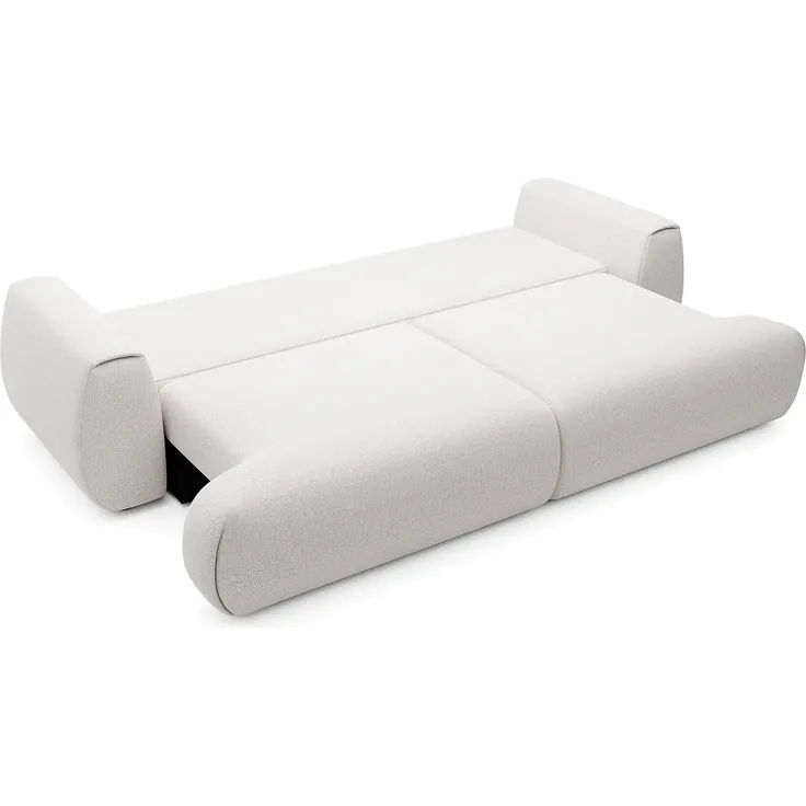 Vente-unique - MONELIA Sofa Stoff Weiß - B 106 cm x H 81 cm x L 260 cm – Bild 4