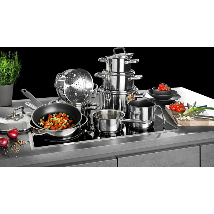 RÖSLE Topf-Set MOMENTS, 10-tlg. Töpfe+Pfannen, Edelstahl 18/10 (Set, 10-tlg)