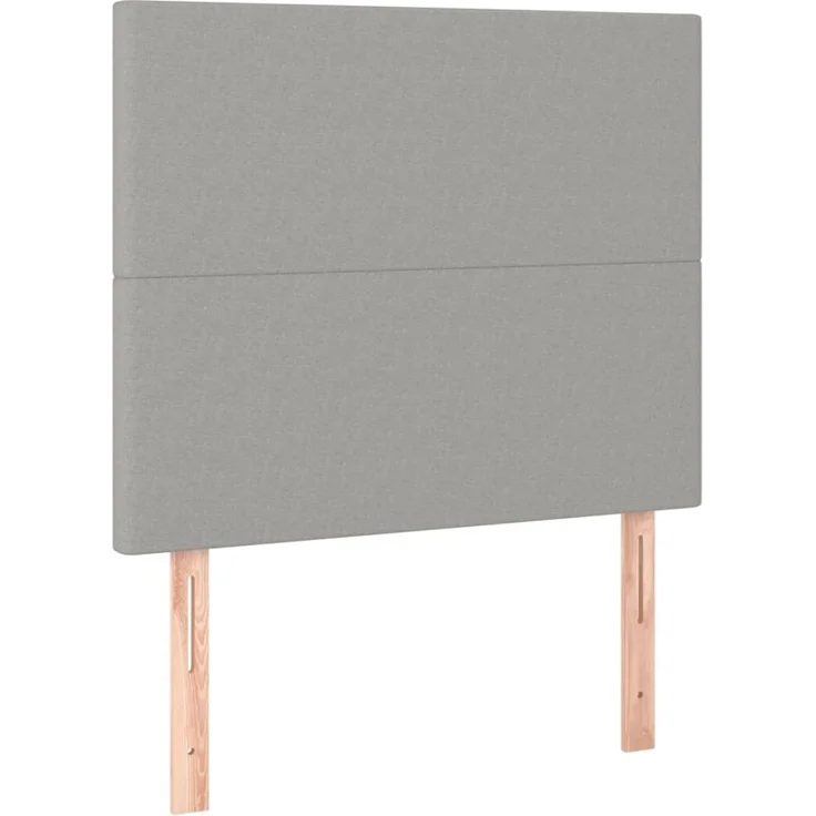vidaXL Kopfteile 2 Stk. Hellgrau 90x5x78/88 cm Stoff 3116034 – Bild 2