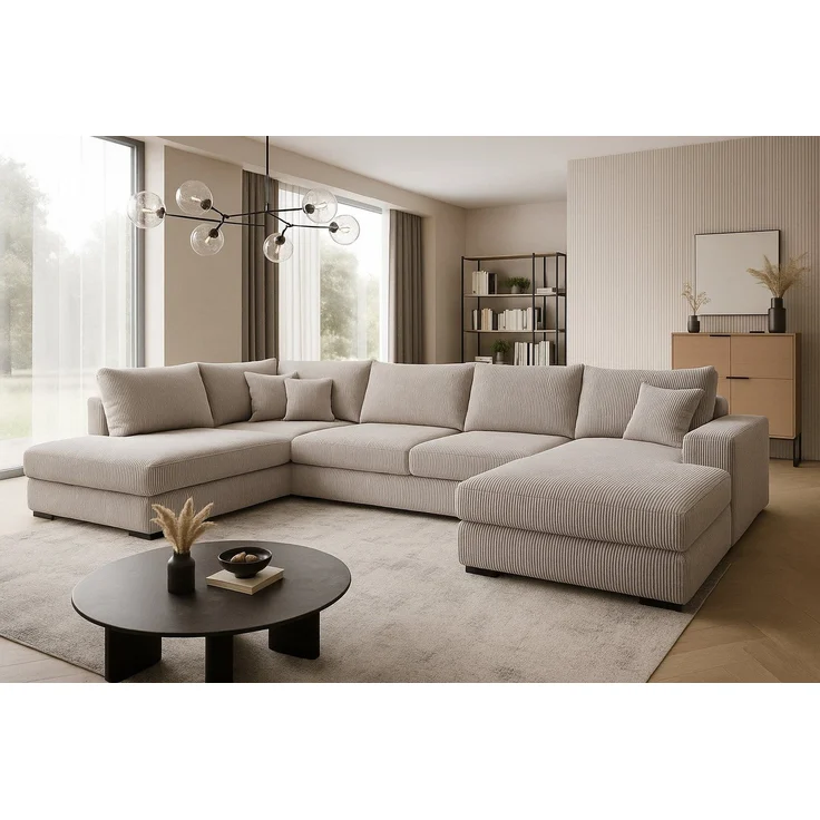 A&J MöbelLand GmbH Ecksofa VIENA, FABIO, VALTOR, MODENA mit Schlaffunktion, Bonellfederkern, Viele Varianten zur Auswahl – wählen Sie Farbe!, TOP ANGEBOT! – Bild 1