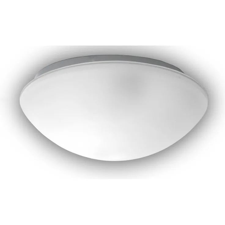 LED-Deckenleuchte / Deckenschale rund, Glas satiniert mit Klarrand, Ø 20cm