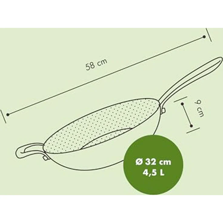 Reishunger Premium Wok aus Edelstahl | 32 cm Durchmesser | Mit Glasdeckel | Für alle Herdarten, Induktionsgeeignet | Wabenstruktur mit Antihaftbeschichtung | Spülmaschinengeeignet, Ofenfest – Bild 8