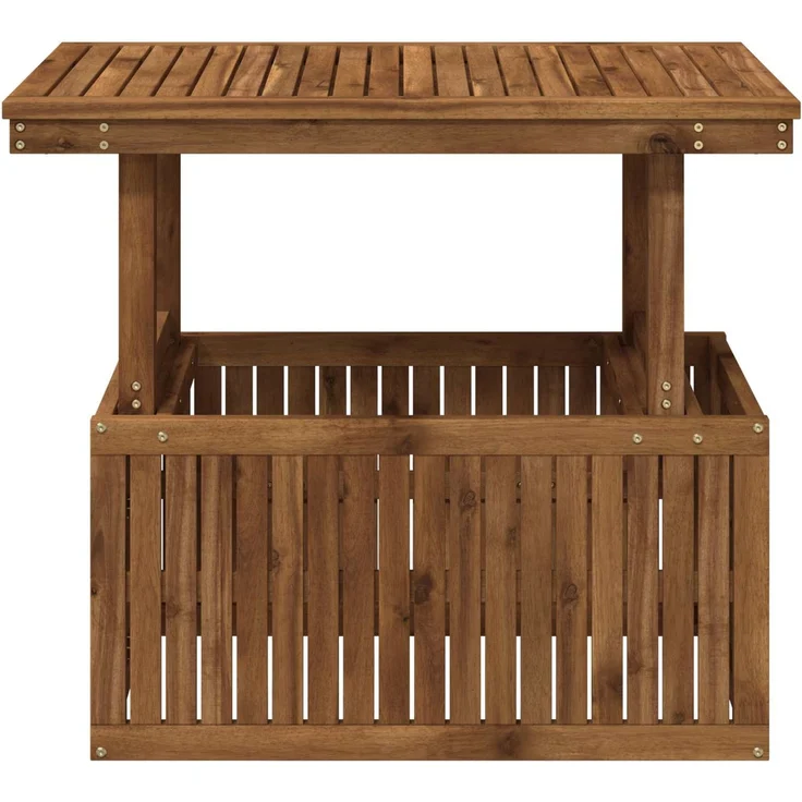 vidaXL Gartenkaffee Tisch aus massivem Akazienholz höhenverstellbar 901244 – Bild 5