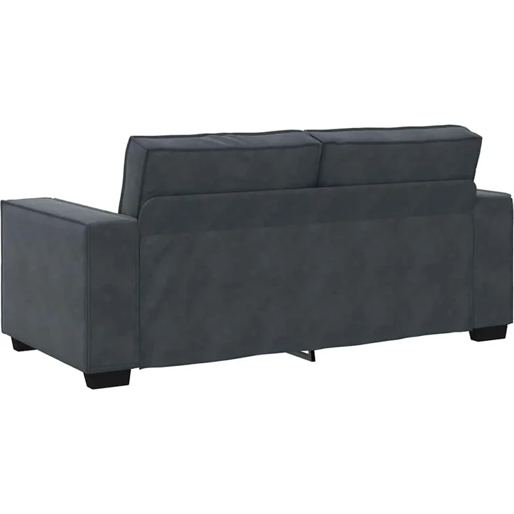 vidaXL 2-Sitzer-Sofa Dunkelgrau 180x78x84 cm Samt 4105021 – Bild 5