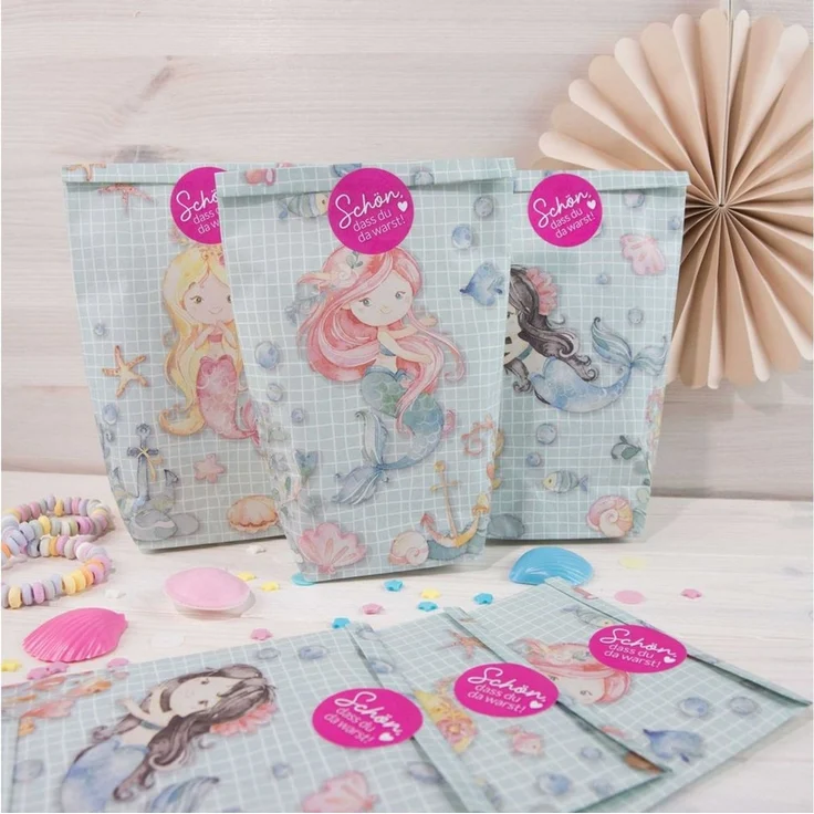 PAPIERDRACHEN Geschenkbox 12 Geschenktüten zum Geburtstag - mit Aufkleber zum Verschließen, in verschiedenen Motiven erhältlich – Bild 2