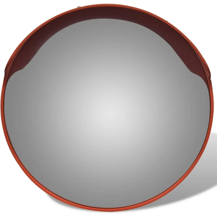 vidaXL Verkehrsspiegel Konvex PC-Kunststoff Orange 45 cm Outdoor 141680 – Bild 3