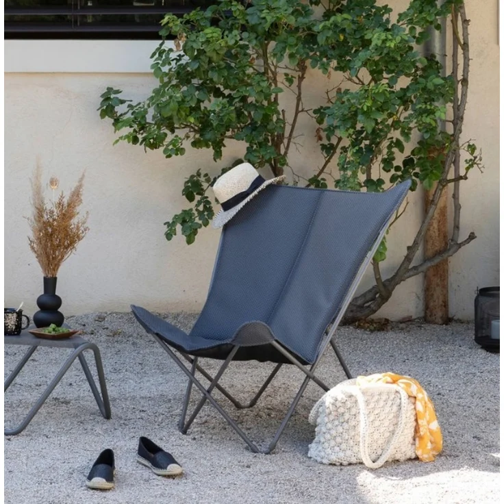 Lafuma Pop Up XL Camping Sessel BeComfort Dunkelgrau – Bild 3