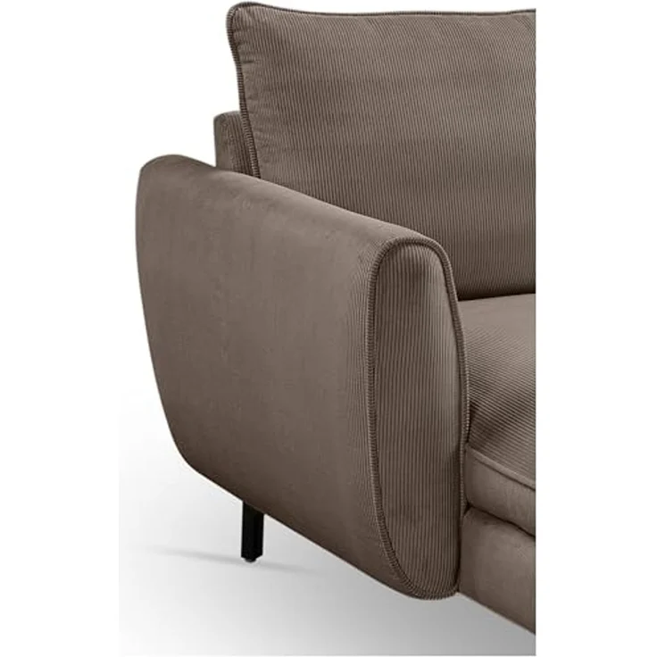 Ecksofa (B/H/T: 361x87x202 cm) in Braun-beige – Bild 5