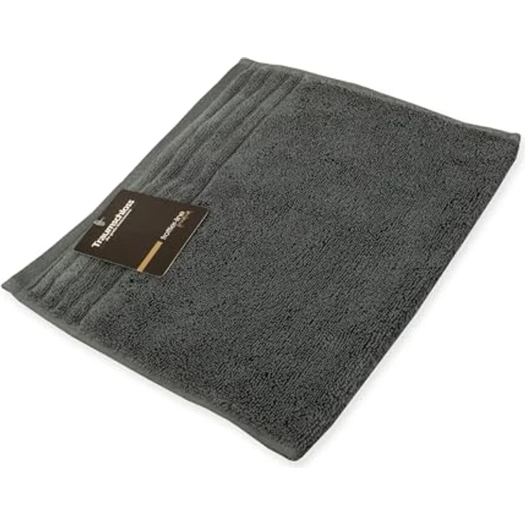 Traumschloss Gästehandtuch Premium-Line, Frottier (1-St), 100% amerikanische Supima Baumwolle mit 600g/m², Dunkelgrau – Bild 2