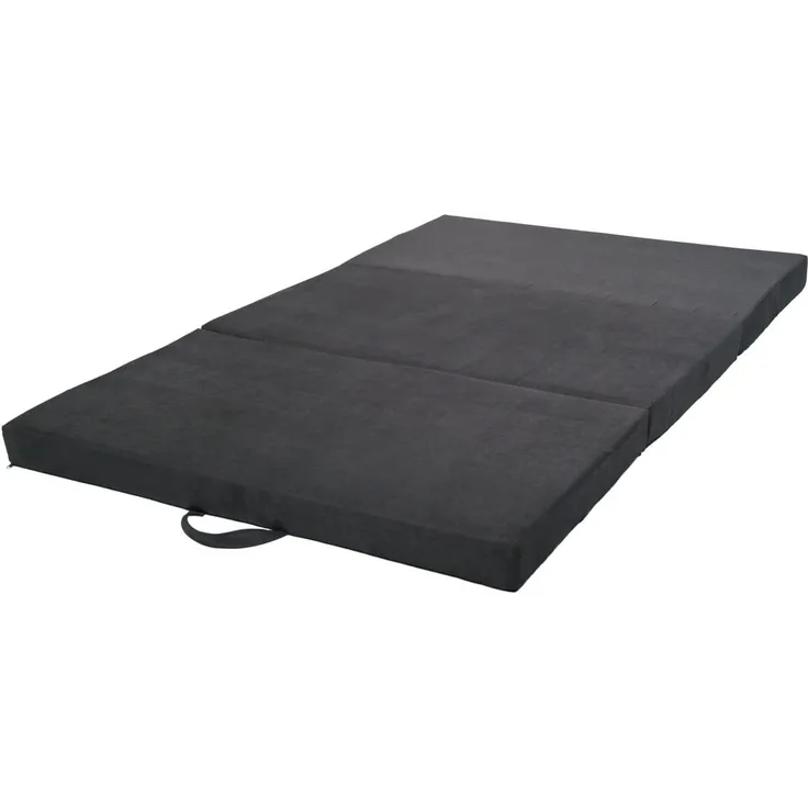 Velinda Klappmatratze Faltmatratze Gästebett Campingmatratze Reisematratze 120 x 200 x 10 cm (Farbe: grau)