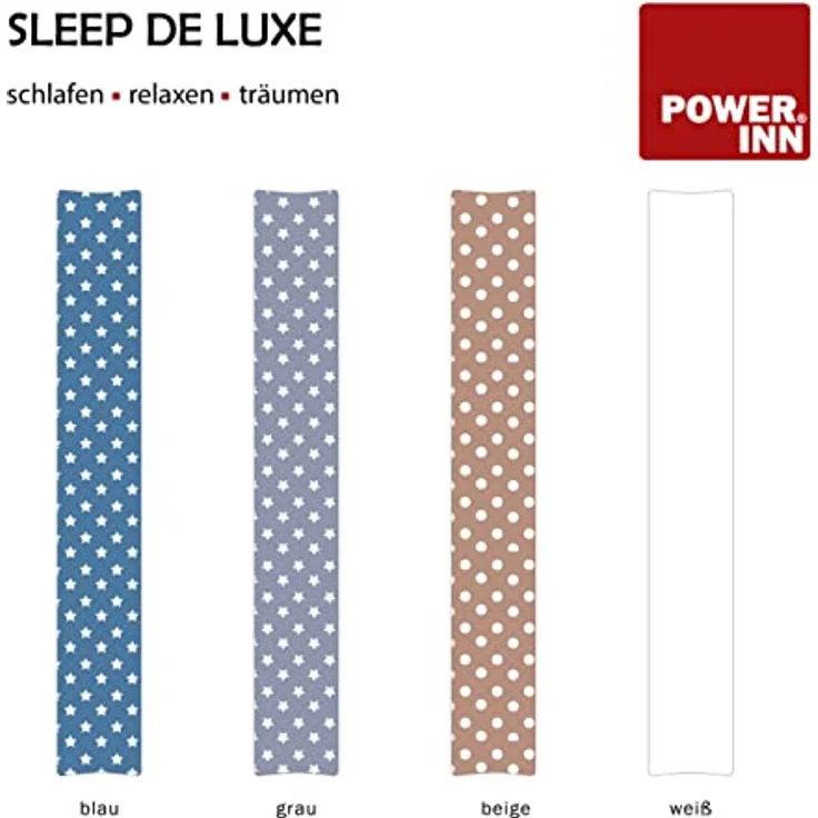 POWER INN Seitenschläferkissen POWER INN SLEEP DE LUXE Seitenschläferkissen, ca. 30x200cm, grau – Bild 8