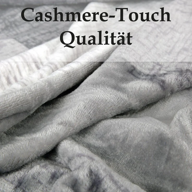 Home & Living Kuscheldecke 150 x 200 cm ( Anthrazit ) - Öko-Tex 100 - Flanelldecke, Tagesdecke mit Cashmere Touch, hochwertige Decke – Bild 4
