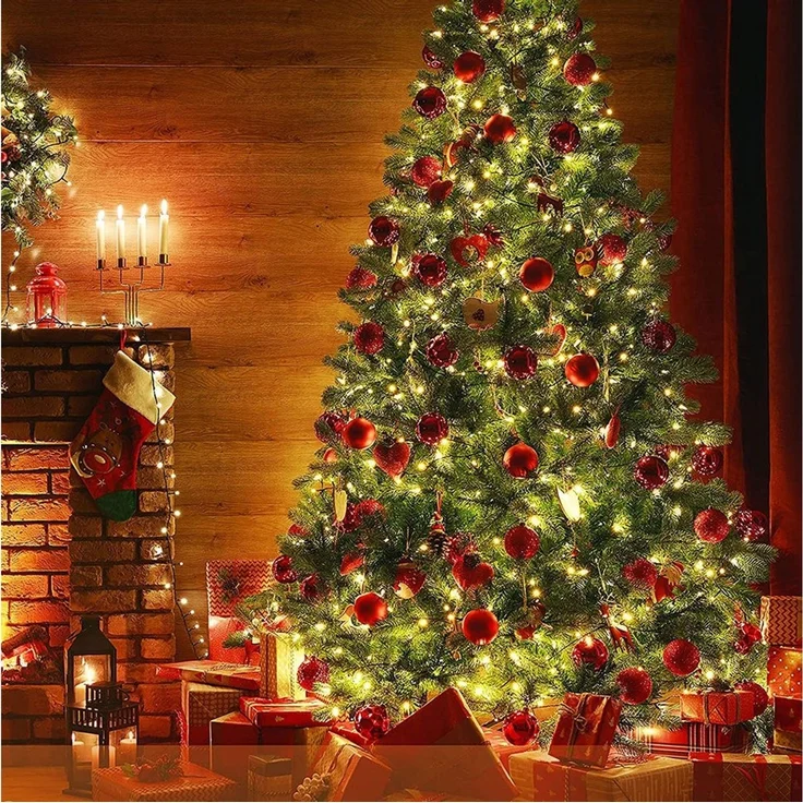 SERBASIC Lichterkette LED Innen Außen,IP44, Lichtervorhang mit 8 Modi & Timer,Weihnachtsdeko, Weihnachtsbeleuchtung für Garten, Fenster & Baum Deko – Bild 4