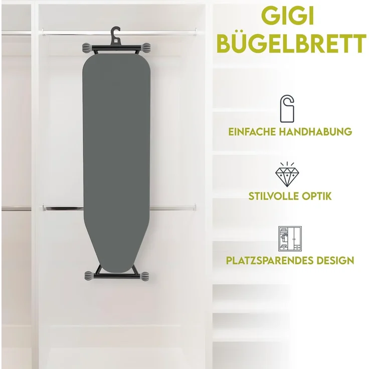 hausleben Bügelbrett Bügeltisch, Bügelpress Ironing Board, Bügelbrett klappbar, Robuste und rutschfeste Beine, höhenverstellbar – Bild 6