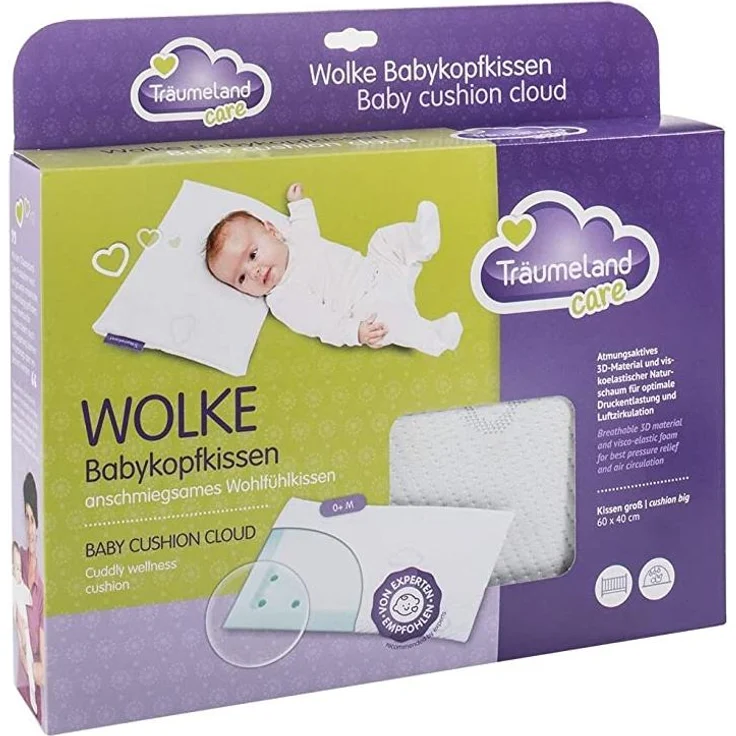 Träumeland 'Care Wolke' Babykopfkissen 40x60 cm – Bild 7