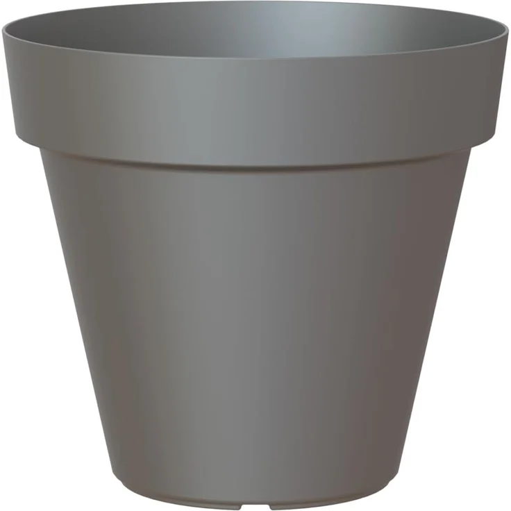 Artevasi Capri-Topf, Runder Plastiktopf, 25cm, Farbe: Anthrazit