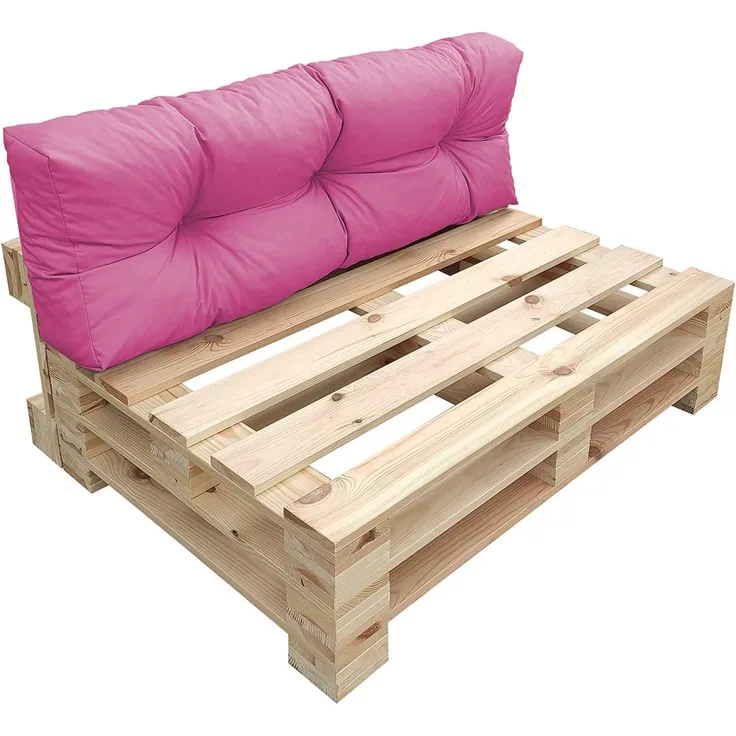 chilly pilley Palettenkissen Wasserdicht Palettenauflage Palettenpolster Palettenmöbel Gartenkissen Wasserfest Wasserabweisend viele Größen und Farben (Rückenkissen 120x40. Rosa)