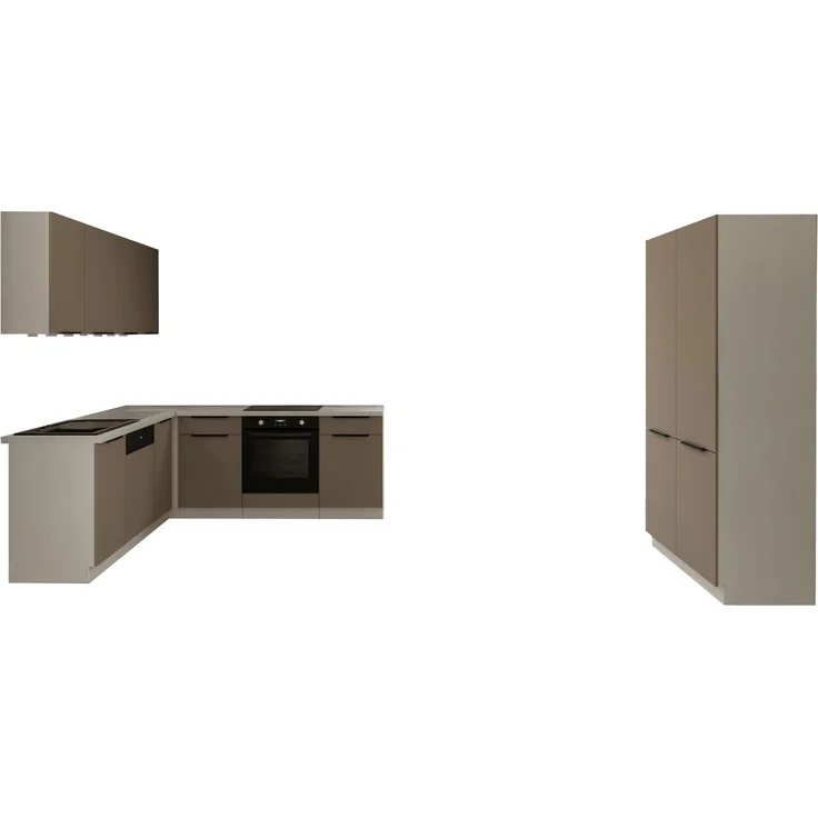 Winkelküche ARIA K-WH ECKE 1 - 215 x 220 + 120 cm Anti Fingerprint Küchenzeile Küchenblock Singleküche Einbauküche Küche Eckküche – Bild 19