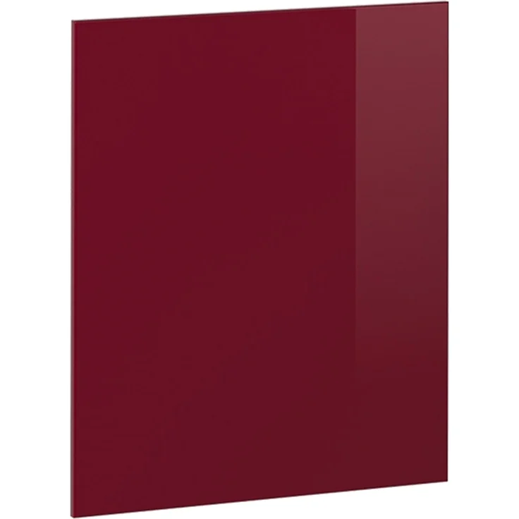 Küchenfront R-Line Rot Hochglanz 59.6 x 71.3 cm Möbelfront für den Backofenumbauschrank (halb) Vicco – Bild 1