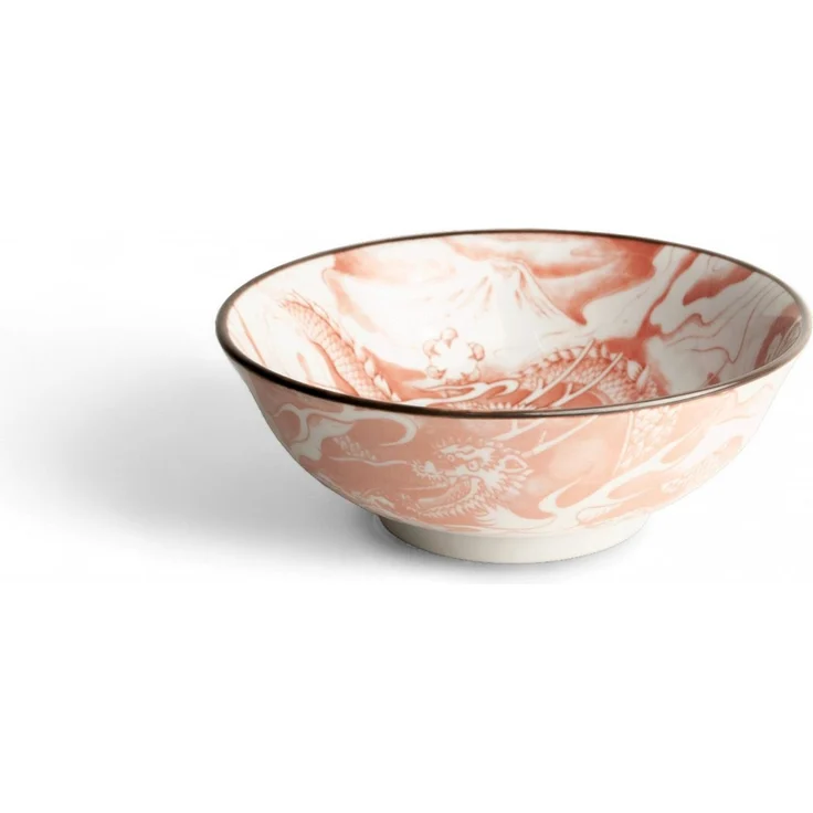 WestCraft Servierschüssel Japan-Bowls ASIATICA, Drachengott Edition, Porzellan-Schalen, 20,5 cm, Porzellan, Hochwertig, asiatische Ramen-, Reis-, Nudel-, Udon-, Suppen-Schüssel – Bild 2