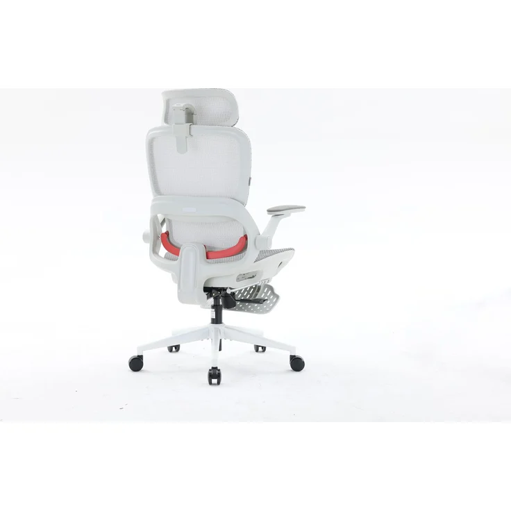 Sihoo Ergonomischer Stuhl B100-Pro, Mit Pedal, 131 x 73 cm, in Weiß – Bild 9
