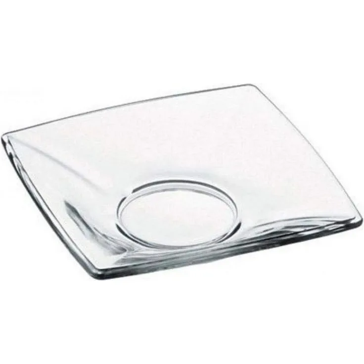 Pasabahçe 6-Teilig Square Teeglas UnterSetzer Çay Tabagi Untersetzer für türkische Teegläser