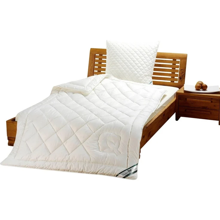 Baumwoll 4-jahreszeiten Bettdecke - f.a.n. kbA Baumwolle 135x200 cm, – Bild 2