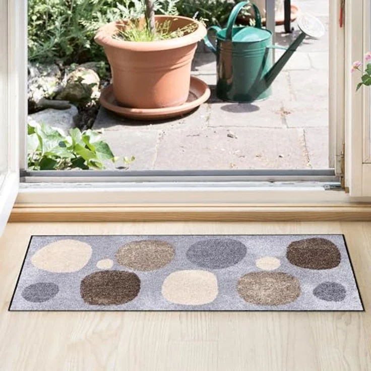 Salonloewe Fußmatte Fußmatte "Broken Dots", eckig, Höhe: 7 mm, gemustert – Bild 3