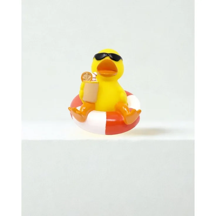 Close Up Badezimmer-Set Badeente mit Schwimmring Summertime