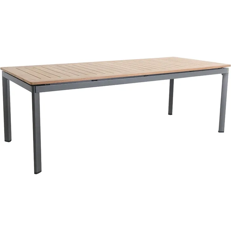 MWH Alutapo Gartentisch natur, 220 x 95 x 74 cm
