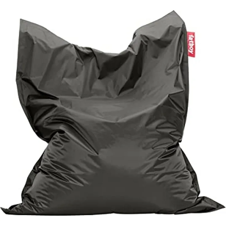 Fatboy® Original Dunkelgrau Nylon-Sitzsack | Klassischer Indoor Beanbag, Sitzkissen | 180x140 cm
