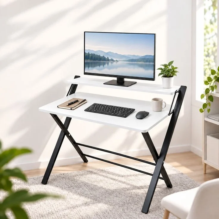 Relaxdays Klappbarer Schreibtisch Monitoraufsatz – Bild 5