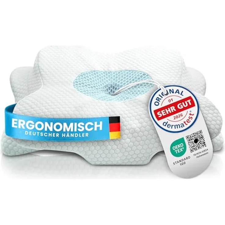 Gentle North Nackenstützkissen Orthopädisches Nackenstützkissen aus hochwertigem Memory Foam – Bild 2
