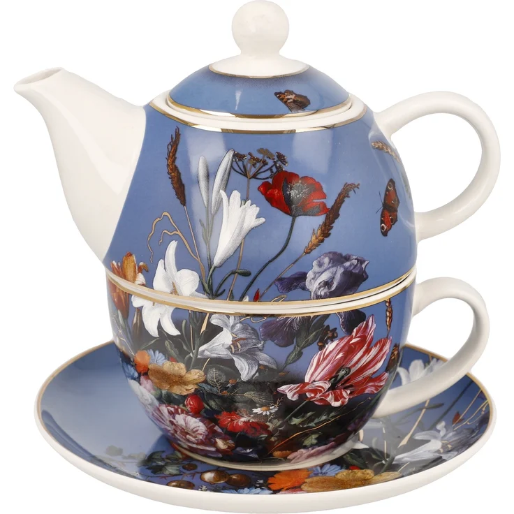 Goebel / Jan Davidsz de Heem - Sommerblumen,Tea for One,Sommerblumen,15,5cm x 15,5cm x 15,5cm / New Bone China / 15,5cm x 15,5cm x 15,5cm – Bild 1