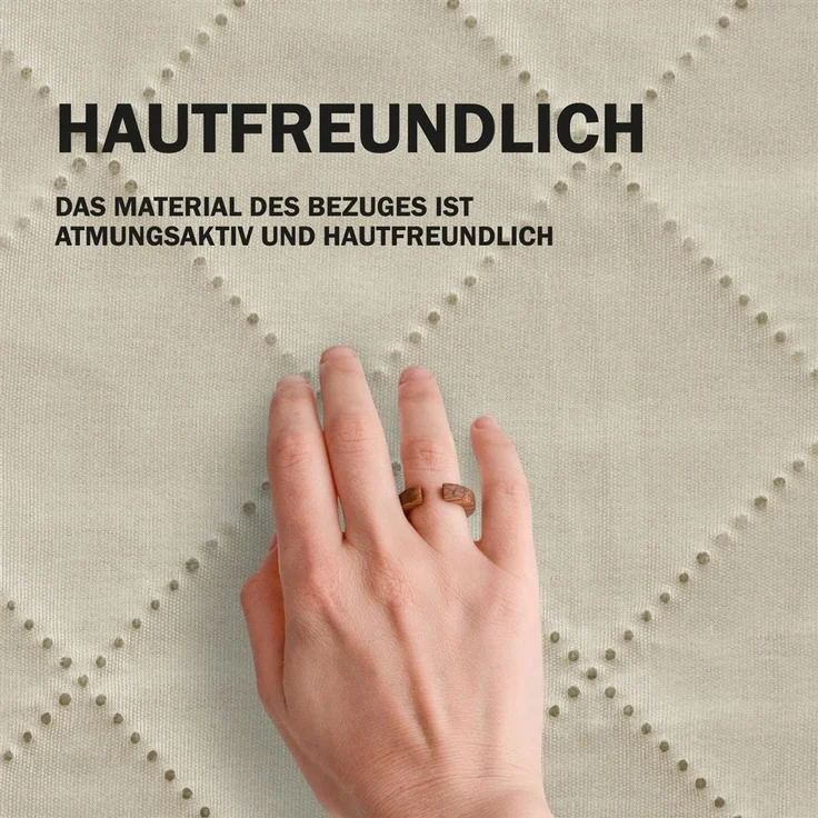 Sesselschoner gesteppt - 190x165cm Creme – Bild 7