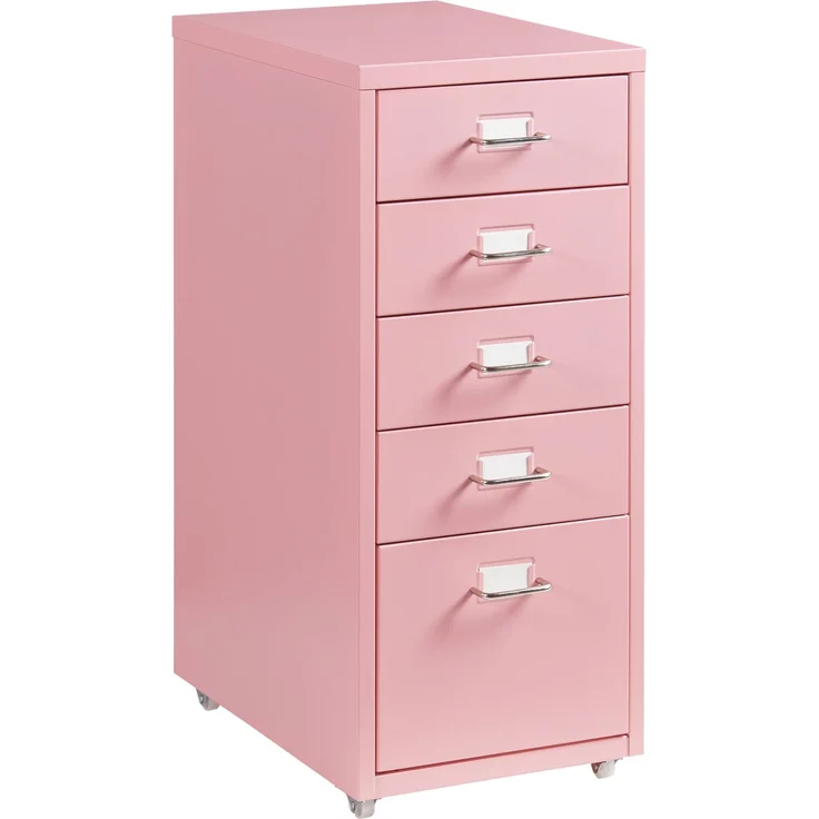 Rollcontainer Kökar mit 5 Schubladen 69x28x41 cm Rosa [en. casa] – Bild 2