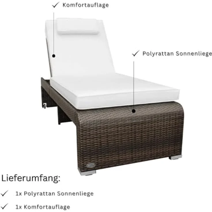 RS Trade Gartenliege Sonnenliege Monza – Bild 7