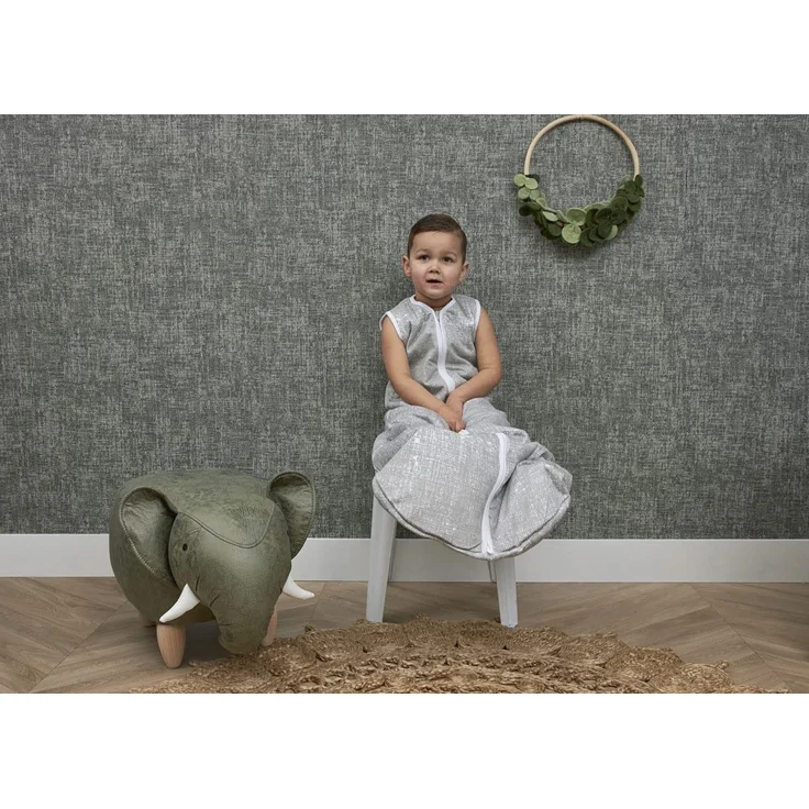 MEYCO Baby Fine Lines Schlafsack gefüttert (aus 100% Baumwolle, mit Rundum-Reißverschluss, hautfreundlich, Faltenresistent, perfekte Passform, Größe: 110), Grau – Bild 2