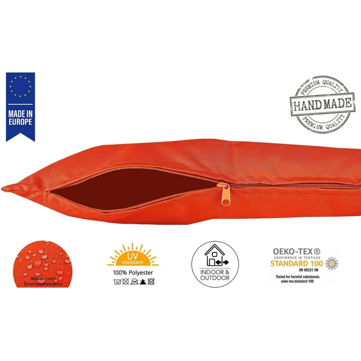 JACK Kissenbezüge 2er Set 50x50cm Outdoor Wasserfest, (2 Stück), 2x Kissenhülle, strapazierfähig, wasserabweisend, Innen & Außen – Bild 2