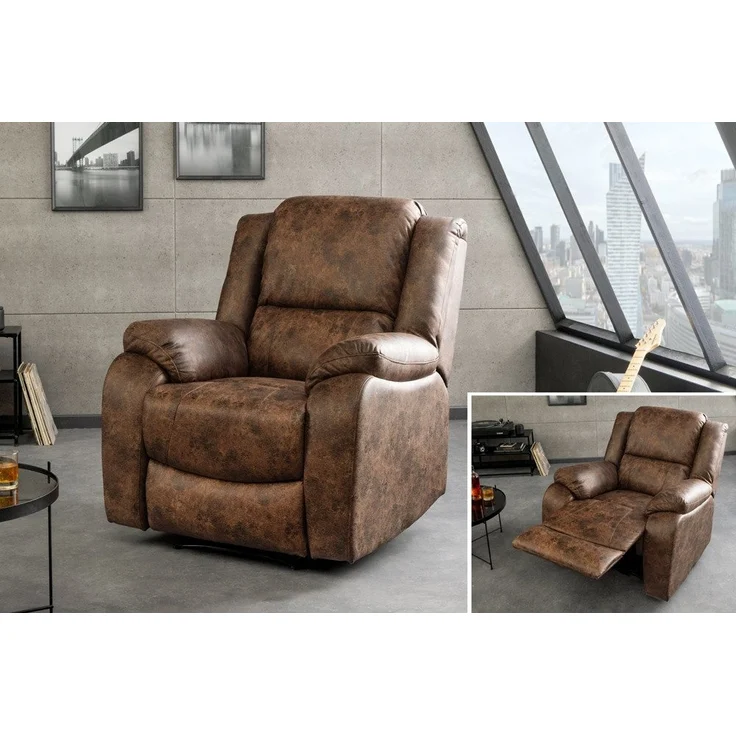 riess-ambiente TV-Sessel HOLLYWOOD braun – Kinosessel, verstellbare Rückenlehne, Kunstleder (Einzelartikel, 1-St), bequemer Relaxsessel mit Lehnenverstellung – ideal fürs Wohnzimmer – Bild 5