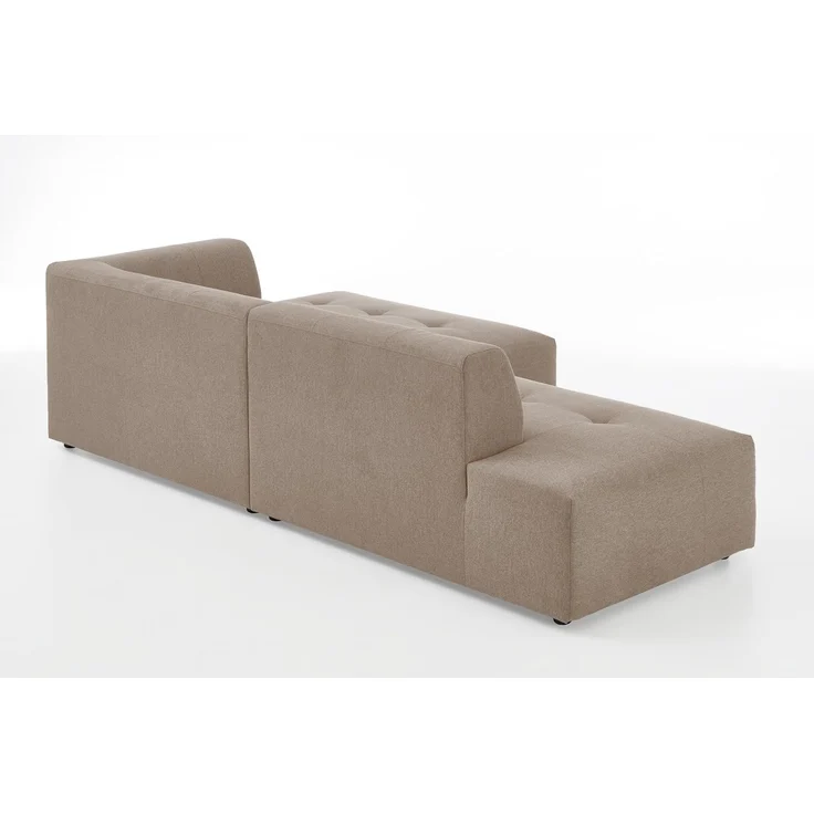 ATLANTIC home collection Eckgarnitur, XXL-Liegefläche (ca. 63x240 cm), skandinavisches Design, frei im Raum stellbar. Bezugsstoff Strukturstoff, Ecke rechts – Bild 4