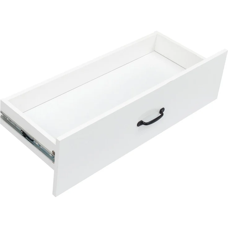 ZUBALIYA Hängeschrank (59,5 x 35 x 182 cm), 2 Türen, LED - Beleuchtung, Stauraum für Wohnbereich, Küche oder Bad entsprechend dem Aufstellort, Weiß – Bild 17